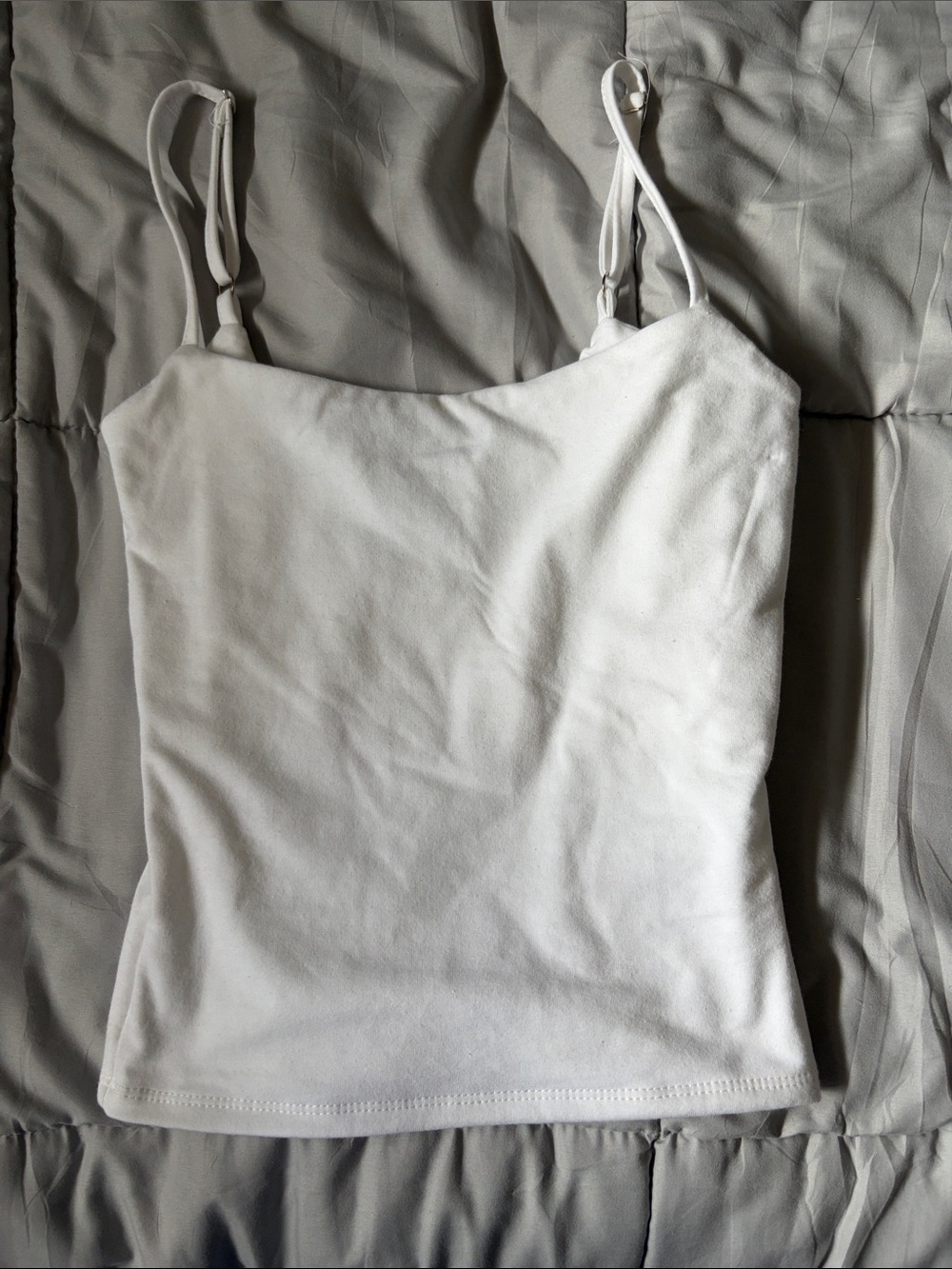 Aeropostale White Square Neck Tank Camisole